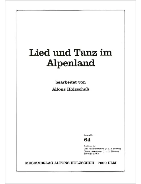 Lied Und Tanz Im Alpenland
